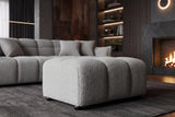 Hocker CLOUD 100cm Bouclé grau
