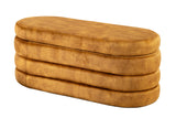 Polsterbank VOQUE 115cm Samt senfgelb