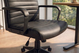 Bürostuhl LAZIO 49-59cm mit Wippfunktion Kunstleder schwarz
