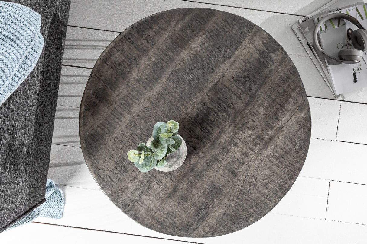 Couchtisch FACTORY LOFT 56cm Mangoholz grau