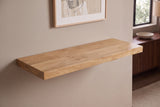 Wall shelf PURE 80cm mango wood natural cream finish