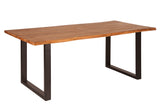 Dining table MAMMUT 180cm U-legs 35mm acacia wood