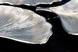 Decoration bowls GINKGO set of 3 silver