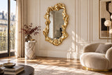 Wandspiegel VENETIA 150cm asymmetrische organische Form gold