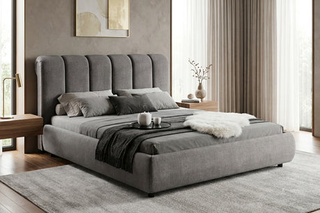 Bed MILANO 180x200cm vogue velour velvet grey