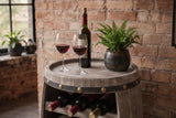 Weinregal BODEGA 60 cm für 14 Flaschen, Tannenholz, graubraun