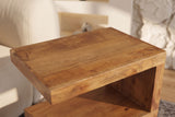 Beistelltisch S 60cm mit Stauraum Mangoholz honigfarben lasiert