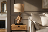 Table lamp HYPNOTIC 58cm teak wood natural