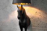 Stehlampe BLACK BEAUTY 130cm schwarzes Pferd