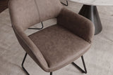 Stuhl MUSTANG mit Armlehnen Mikrofaser antik taupe