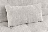 Sofa bed JAZZ 195cm 3-seater chenille fabric champagne beige