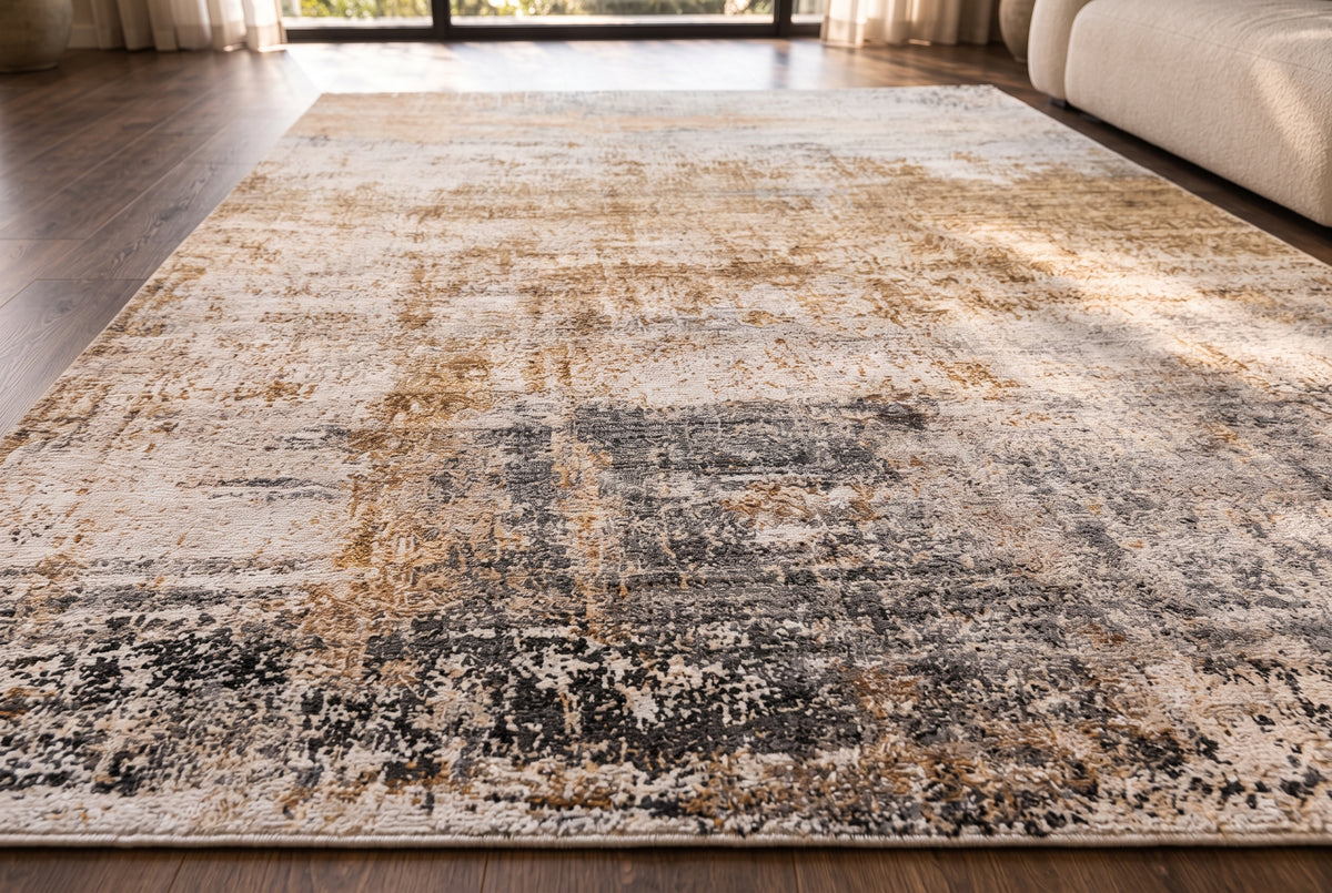 Teppich DESERT PATINA 350x230cm Patina-inspiriertes Muster sand greige taupe
