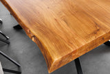 Dining table MAMMUT 200cm acacia wood 60mm natural brown