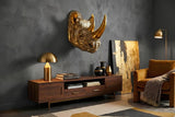Wall decoration RHINO 60cm handmade gold