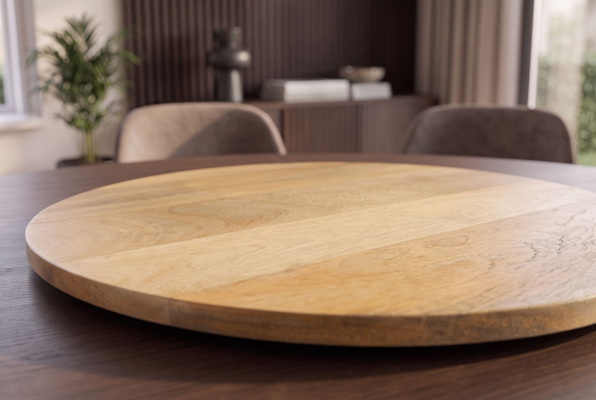 Turnplate MAKASSAR 50cm 360° mango wood natural