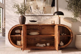 Sideboard ORGANIKO 180cm oval sheesham wood brown