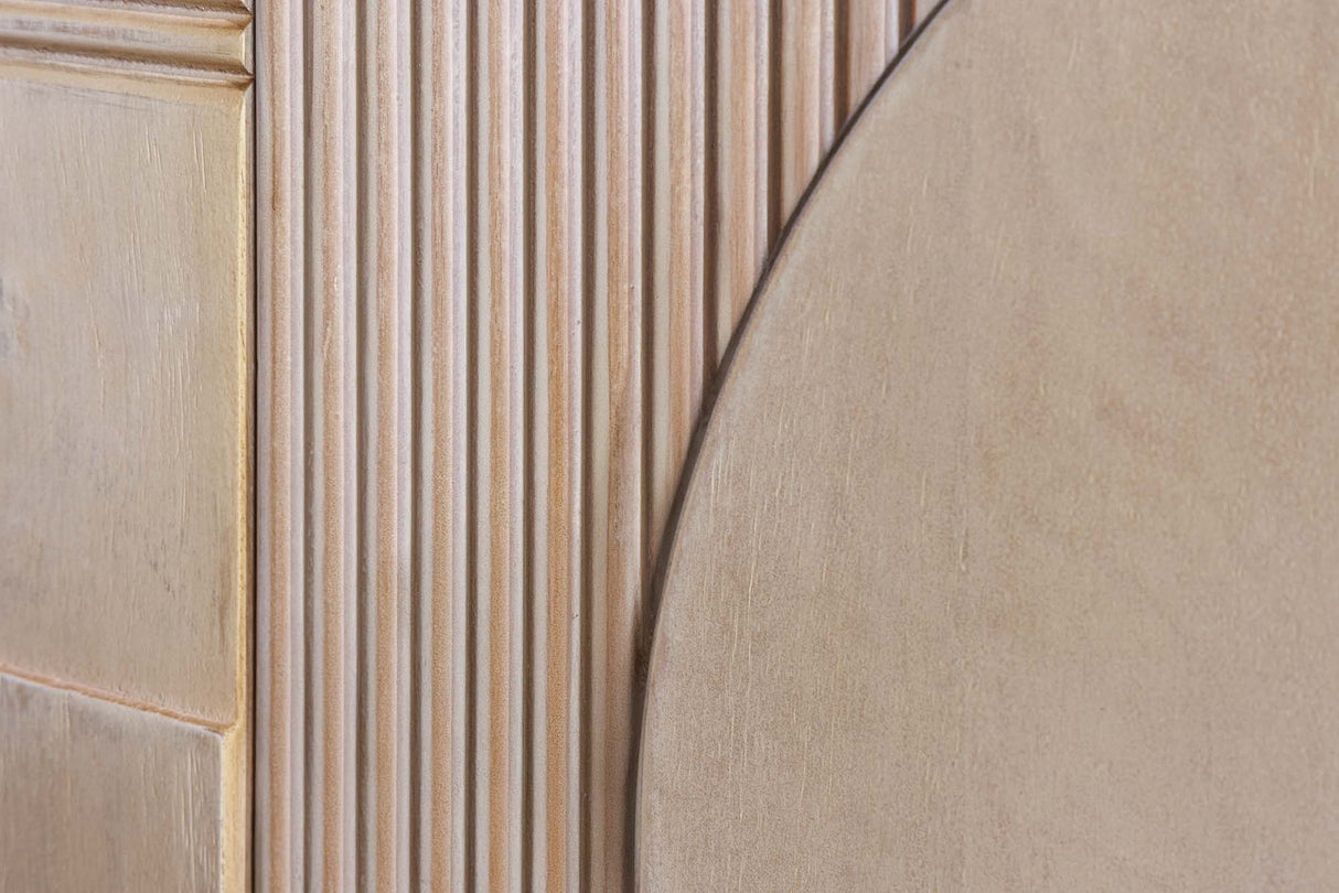 Sideboard ART DECO 170cm 3D Mangoholz naturweiß