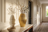 Dekovase ELEGANCE 30cm mit Hammerschlag-Effekt antik gold