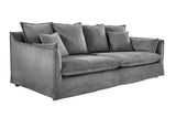 Sofa HEAVEN 200cm removable cover cord grey