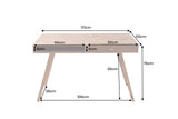 Büroschreibtisch RETRO 120cm mit Schublade Sheesham