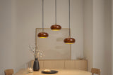 Pendant Lamp ALVA 25cm iron and acacia wood natural