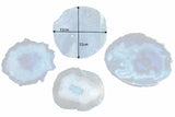 Trivet ACHAT 12cm set of 4 agate blue