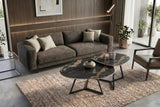Coffee table MARVELOUS 70cm aurora oro ceramic black gold sand