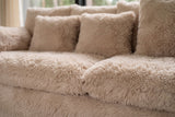 Sofa YETI 200cm 3-Sitzer abziehbarer Bezug Champagner Beige