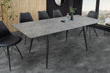 Dining table APARTMENT 120-160cm extendable grey stone look