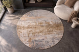 Carpet DESERT PATINA 150cm round patina-inspired pattern  sand greige taupe