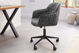 Office chair EUPHORIA 47-56cm velvet dark grey