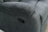 Cinema armchair HOLLYWOOD textured fabric dark grey