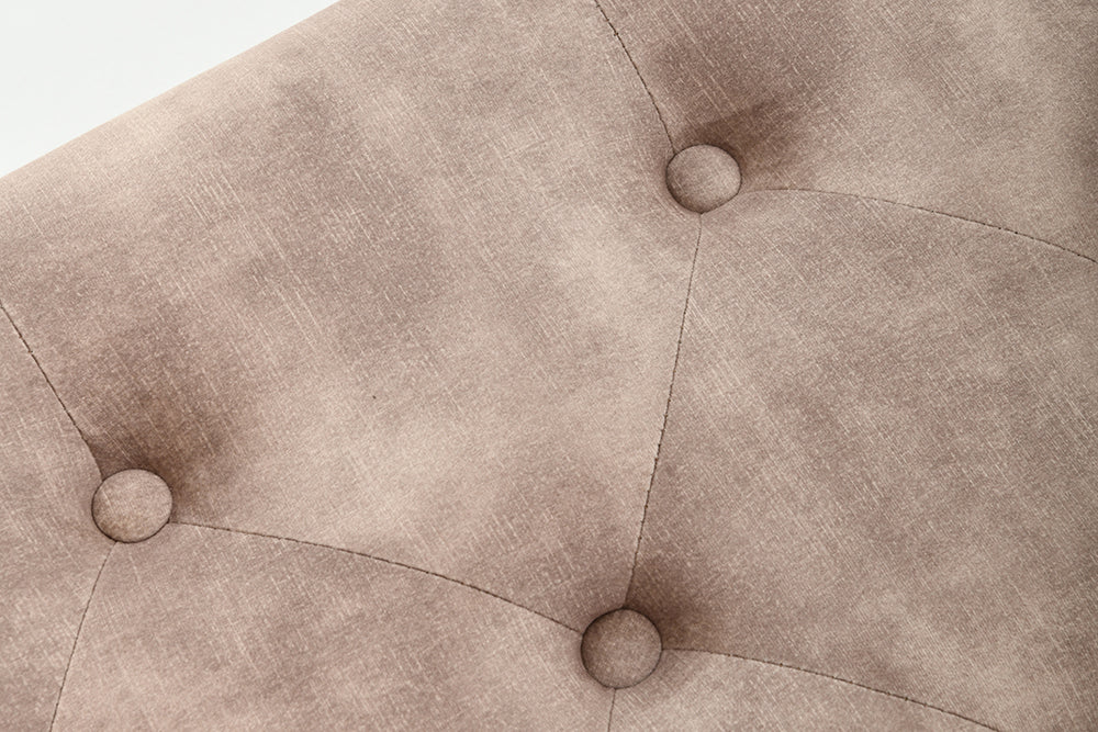 Sitzbanktruhe EN VOGUE 120cm mit Stauraum Samt beige
