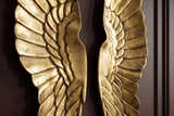 Wall decoration FALLEN ANGEL 65cm angel wings antique gold