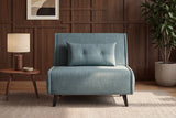 Sleeping chair SMART MULTIFUNCTION 100cm velvet petrol