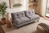 Sofa bed COCOONING 190cm 3-seater chenille grey