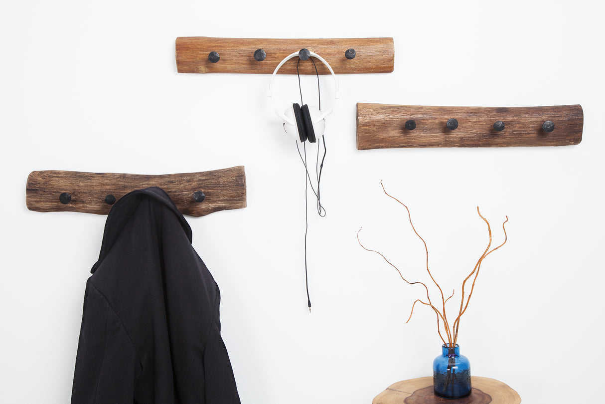 Wall coatrack HEMINGWAY 50cm recycled wood