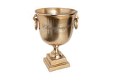 Champagne bucket 40cm gold aluminium