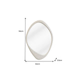 Wall mirror ORGANIC 90cm greige