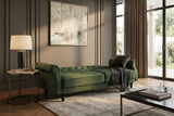 Sofa bed MAISON BELLE AFFAIRE 220cm vogue velour velvet moss green