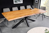 Dining table MAMMUT 200cm acacia wood 50mm natural brown