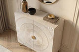 Highboard GOLDEN SUNSET 120cm 3D mango wood white