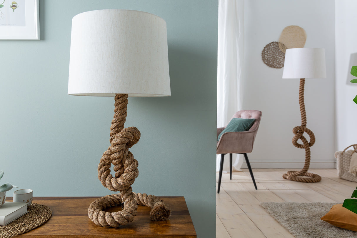 Floor lamp SEVEN SEAS 80cm w/ authentic rope