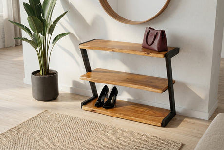 Shoeshelf MAMMUT 75cm acacia wood brown honey finish