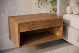 Bedside table PURE 50cm hanging mango wood brown honey finish