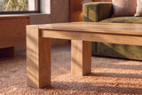 Couchtisch MAKASSAR 100cm Mangoholz cremefarben