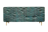 Sideboard WAVE 160cm turquoise mango wood