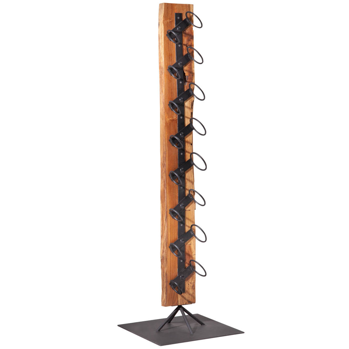 Wine rack EUPHORIA BARRACUDA 140cm for 8 bottles massive teak wood ...