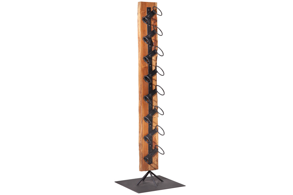 Stojan na víno EUPHORIA BARRACUDA 140 cm – přírodní/černý