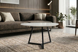 Coffee table MARVELOUS 70cm ceramic white